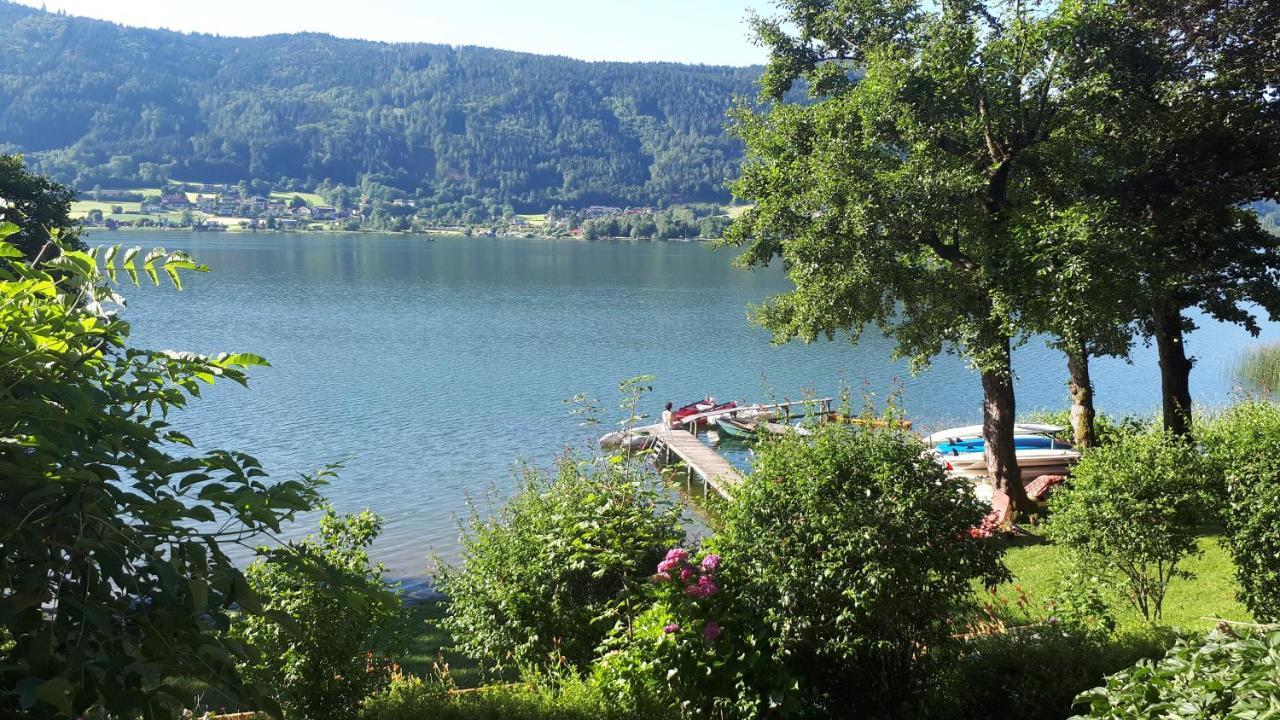 Maren Seeblick Appartement Haus Haensel&Gretel Direkt Am Ossiacher See Mit Hallenbad Stiegl Eksteriør billede