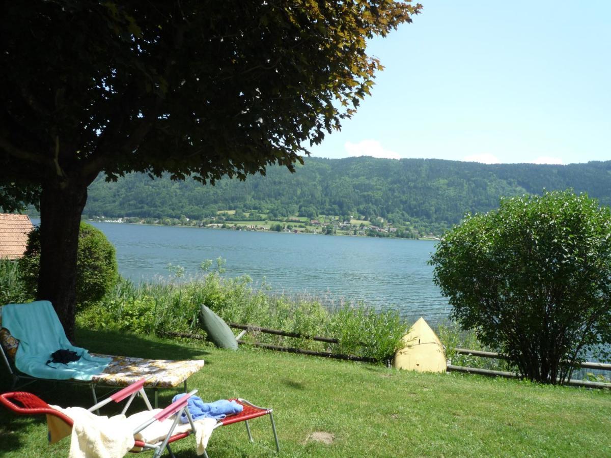 Maren Seeblick Appartement Haus Haensel&Gretel Direkt Am Ossiacher See Mit Hallenbad Stiegl Eksteriør billede