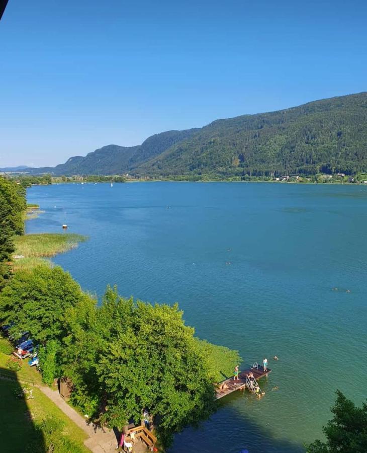 Maren Seeblick Appartement Haus Haensel&Gretel Direkt Am Ossiacher See Mit Hallenbad Stiegl Eksteriør billede