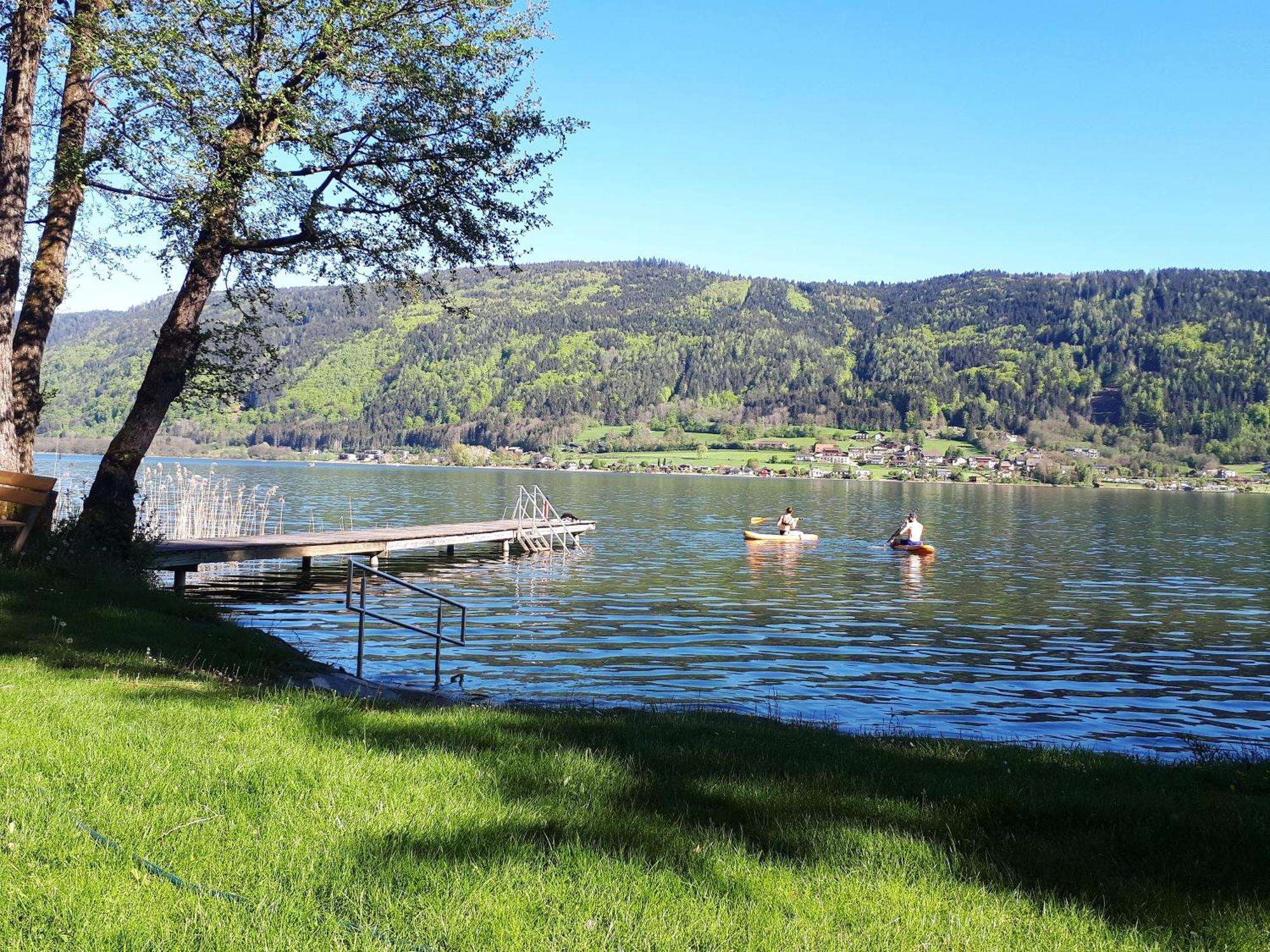 Maren Seeblick Appartement Haus Haensel&Gretel Direkt Am Ossiacher See Mit Hallenbad Stiegl Eksteriør billede