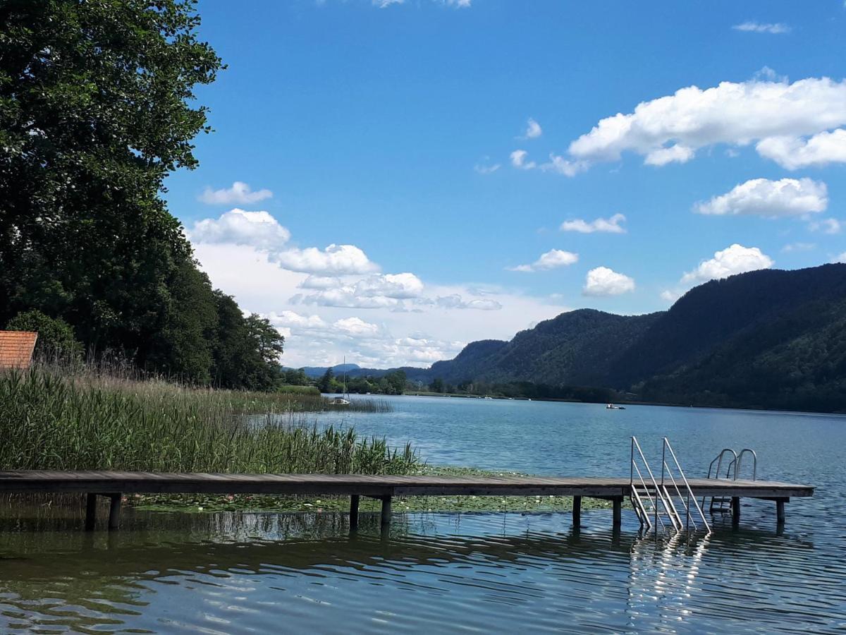 Maren Seeblick Appartement Haus Haensel&Gretel Direkt Am Ossiacher See Mit Hallenbad Stiegl Eksteriør billede